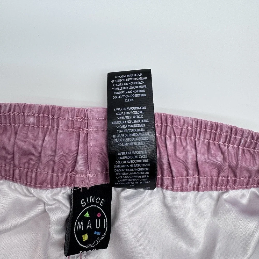 Maui & Sons Swim Short Mens Small, Color Rose, MSRP $50
